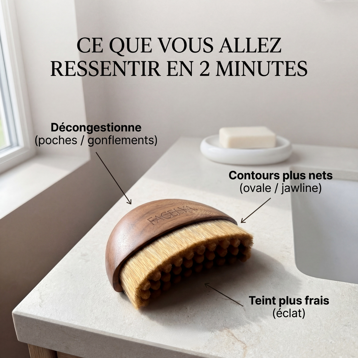 FACELYA — Brosse de Drainage Lymphatique